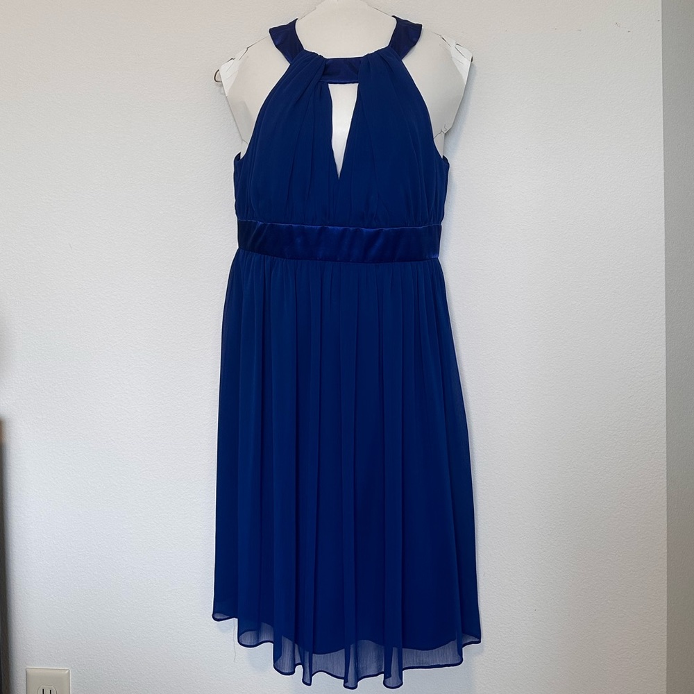 Maggy London Blue Cocktail Dress Sz 6